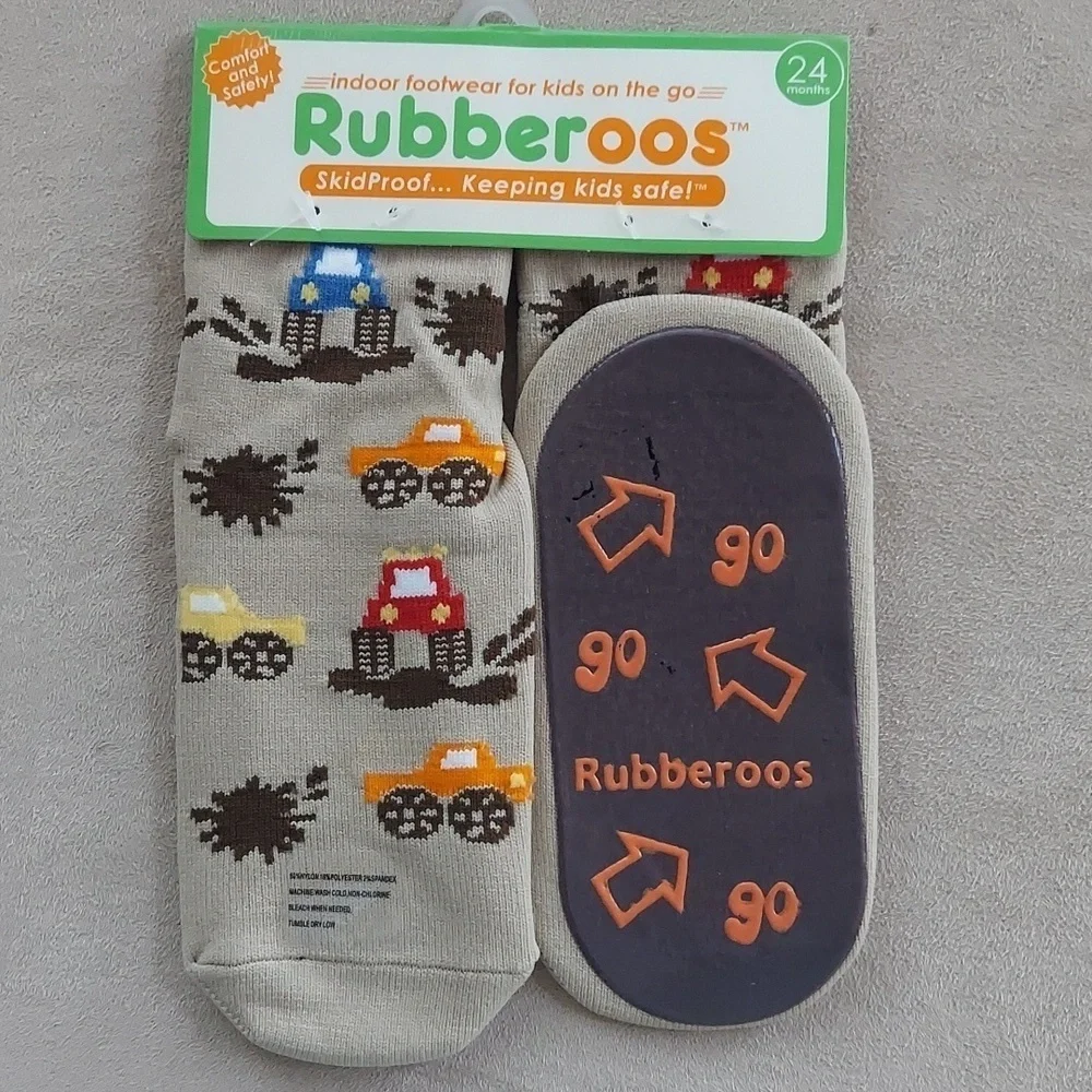 Monster truck skid proof socks  - size 24 Month